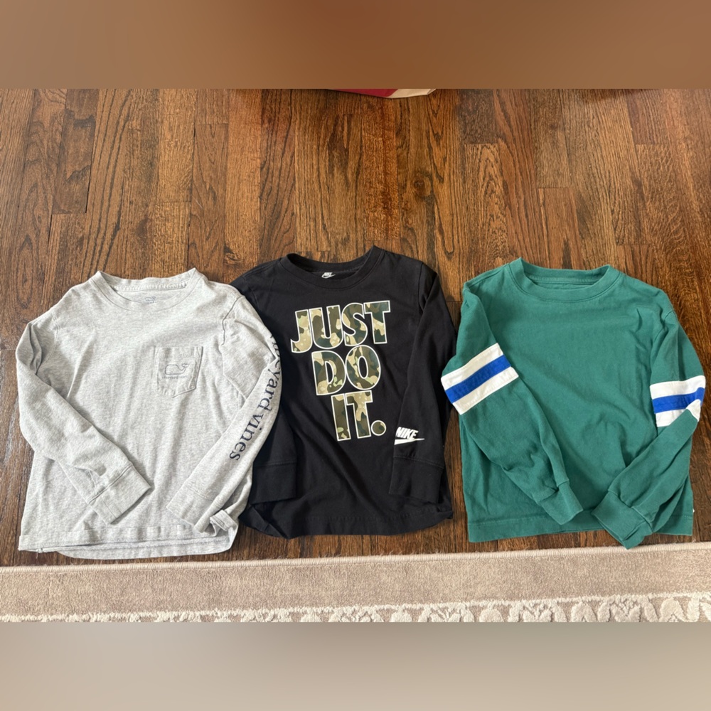 Nike Kids Black and Green Sweatshirt Set